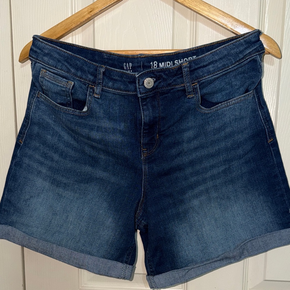 GAP Women's Dark Blue Jean Shorts